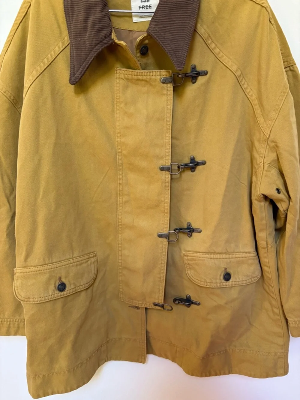 NWOT Free People We The Free Denim Barn Coat Size Medium - Picture 5 of 15